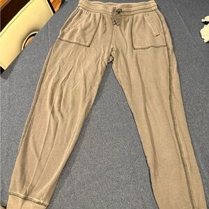 Old Navy Gray Pajama Pants with Elastic Waistband and Soft Fabric